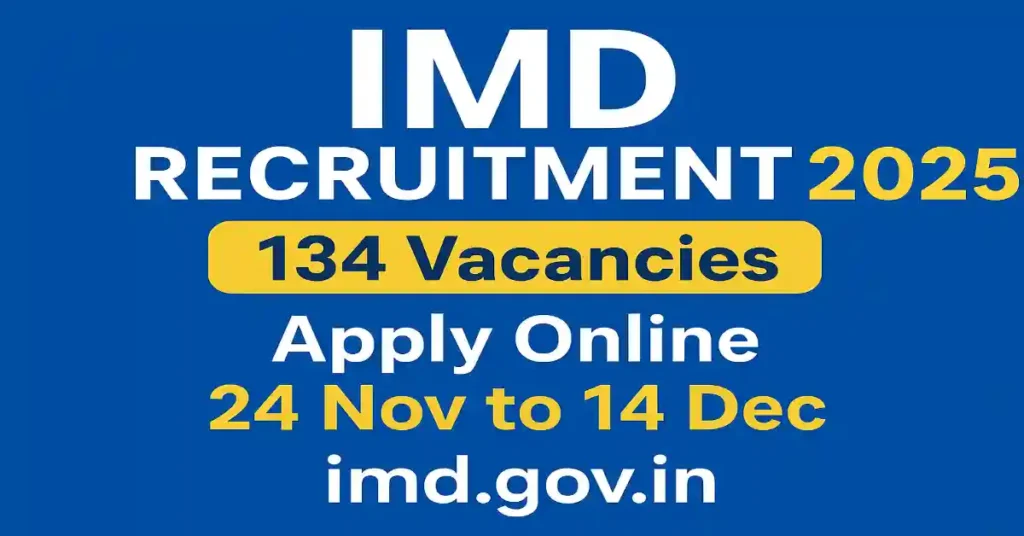 IMD Recruitment 2025