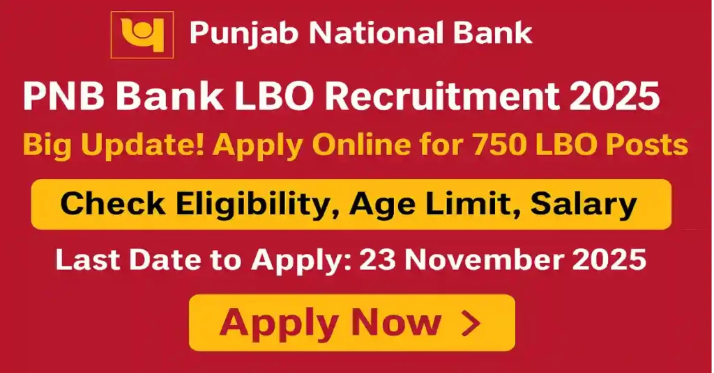 PNB Bank LBO Recruitment 2025