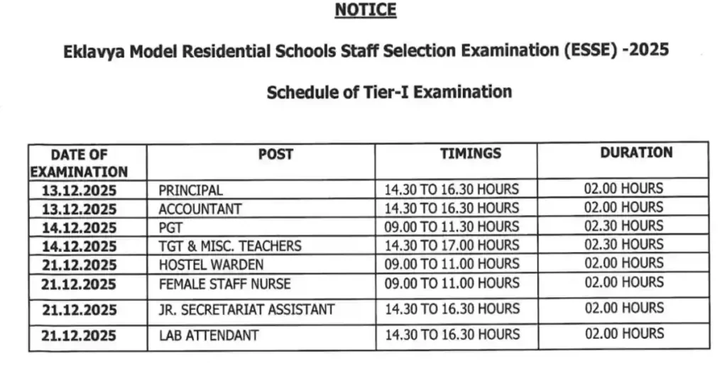 EMRS Exam Date 2025