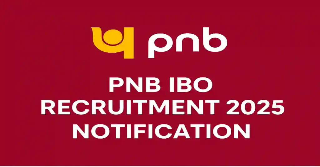 PNB IBO Recruitment 2025