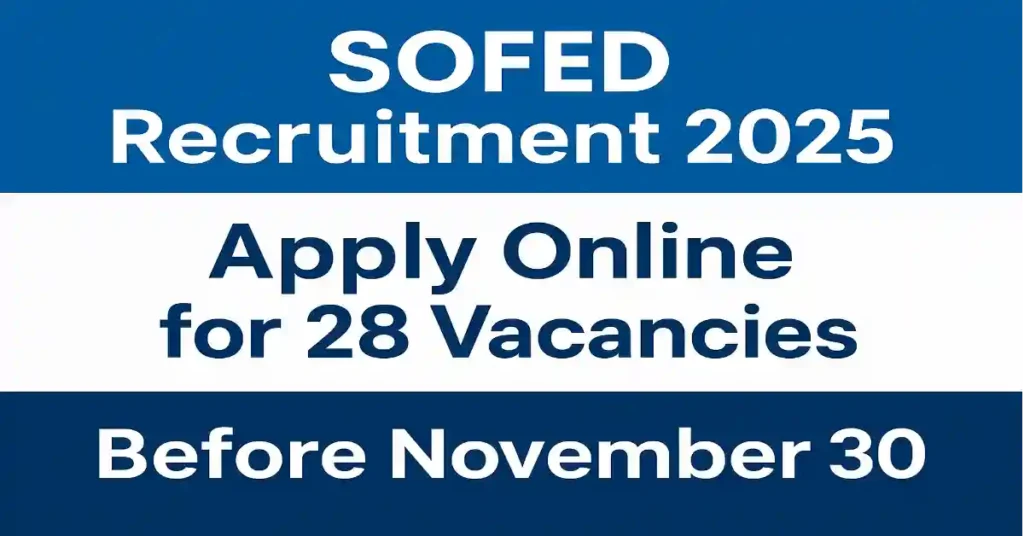 SOFED Recruitment 2025