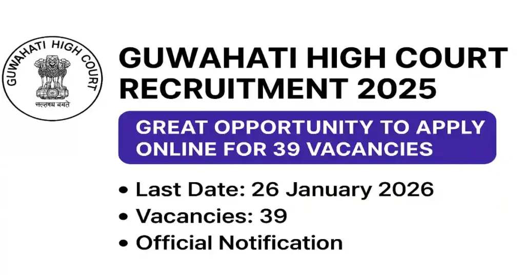 Guwahati High Court Recruitment 2025