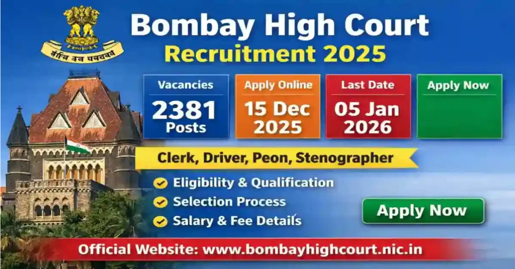Bombay High Court Recruitment 2025