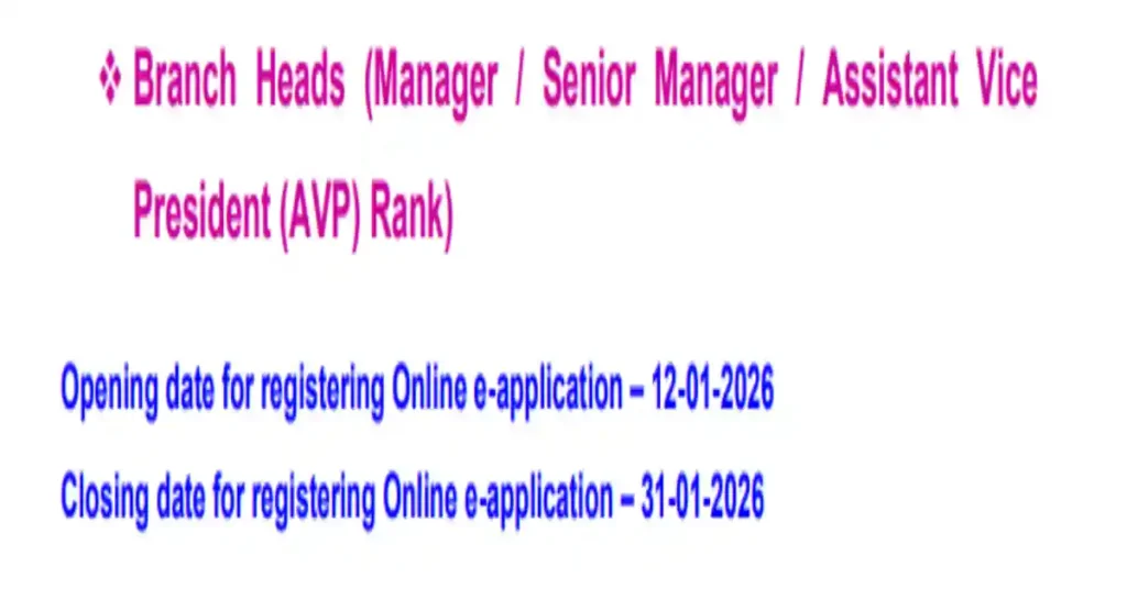 TMB Recruitment 2026