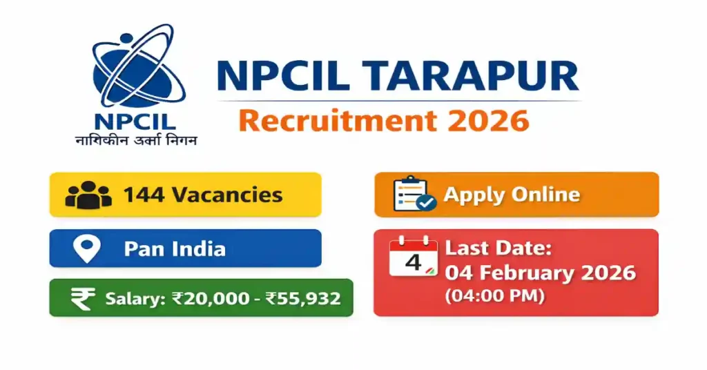 NPCIL TARAPUR Recruitment 2026 pdf